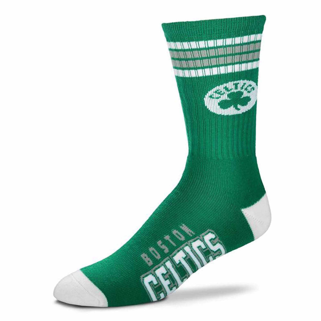 NBA 4 - Stripe "Deuce" Performance Crew Socks - CHOOSE YOUR TEAM - For Bare Feet -