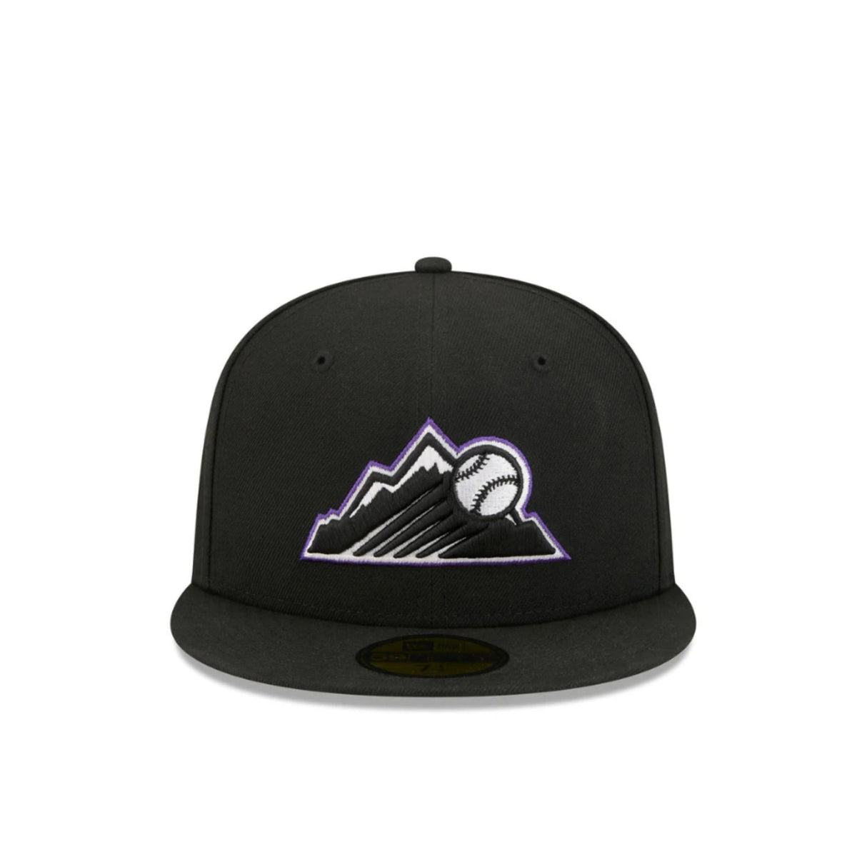 Colorado Rockies Blackout Alternate Logo Black 59FIFTY Fitted Hat