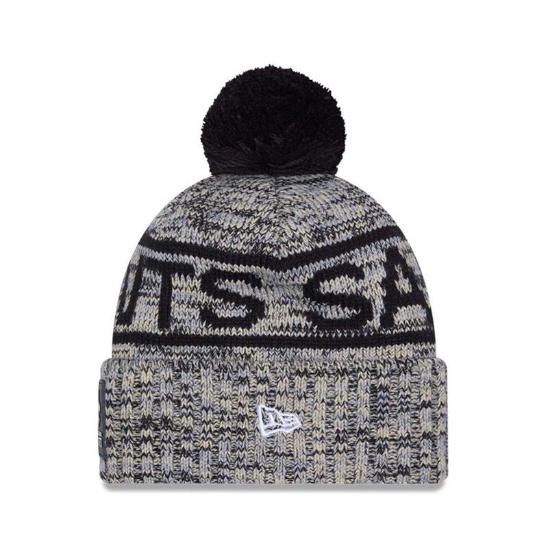 New Orleans Saints Script Pom Cuffed Knit Beanie - New Era -