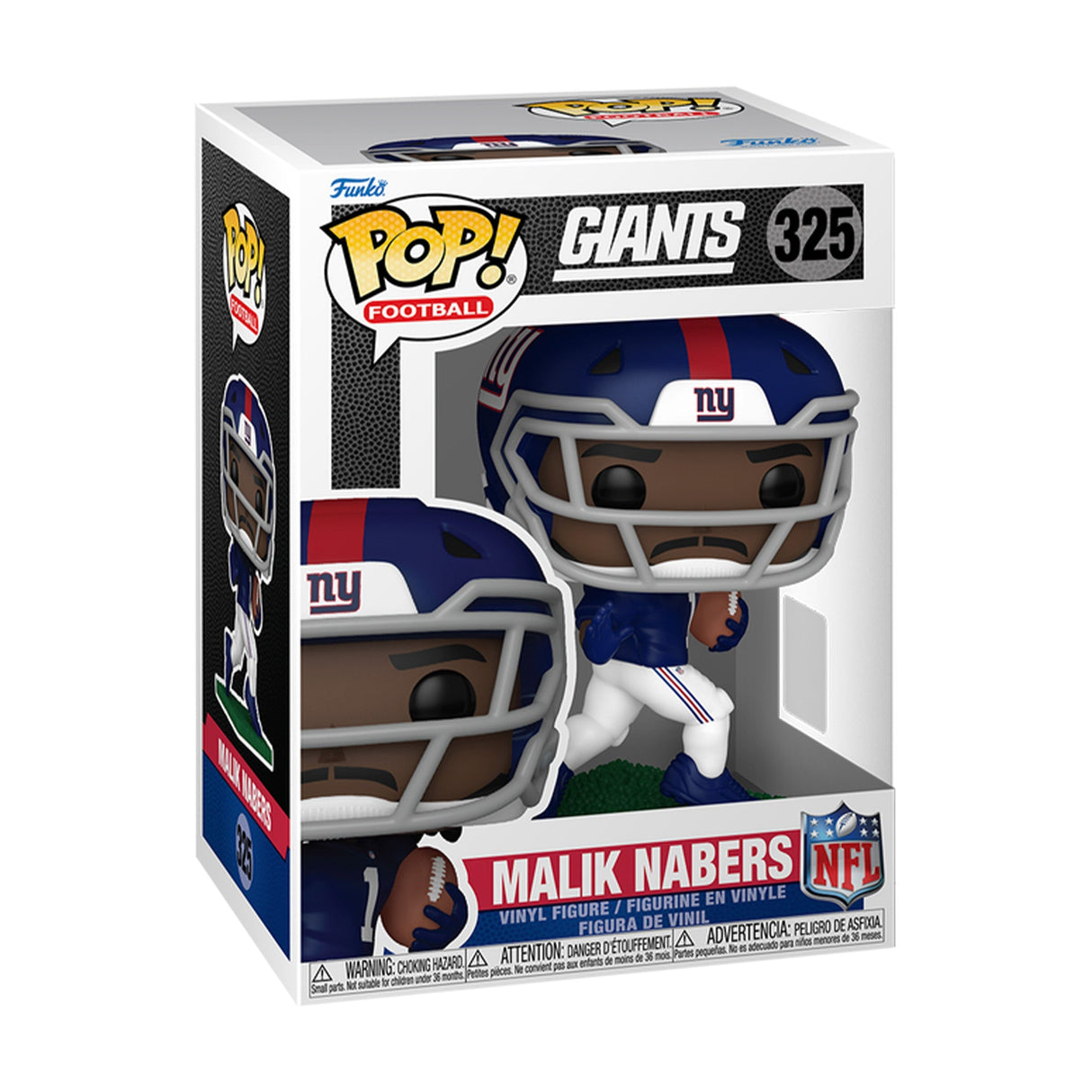 New York Giants Malik Nabers Pop! Football Funko 325 - Funko - 150811601