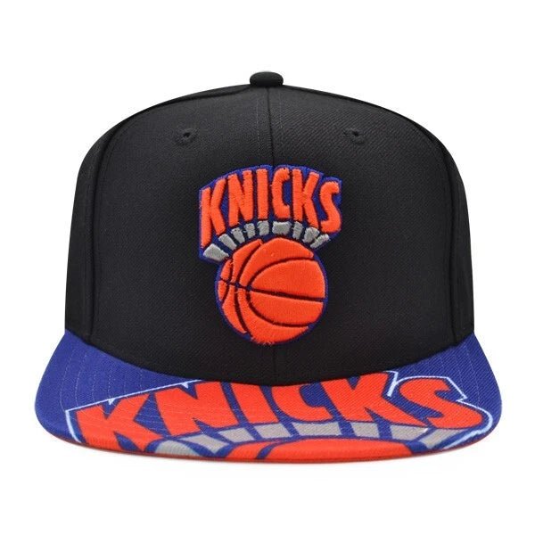 New York Knicks Black/Blue Hardwood Classics Snapback - Mitchell & Ness -