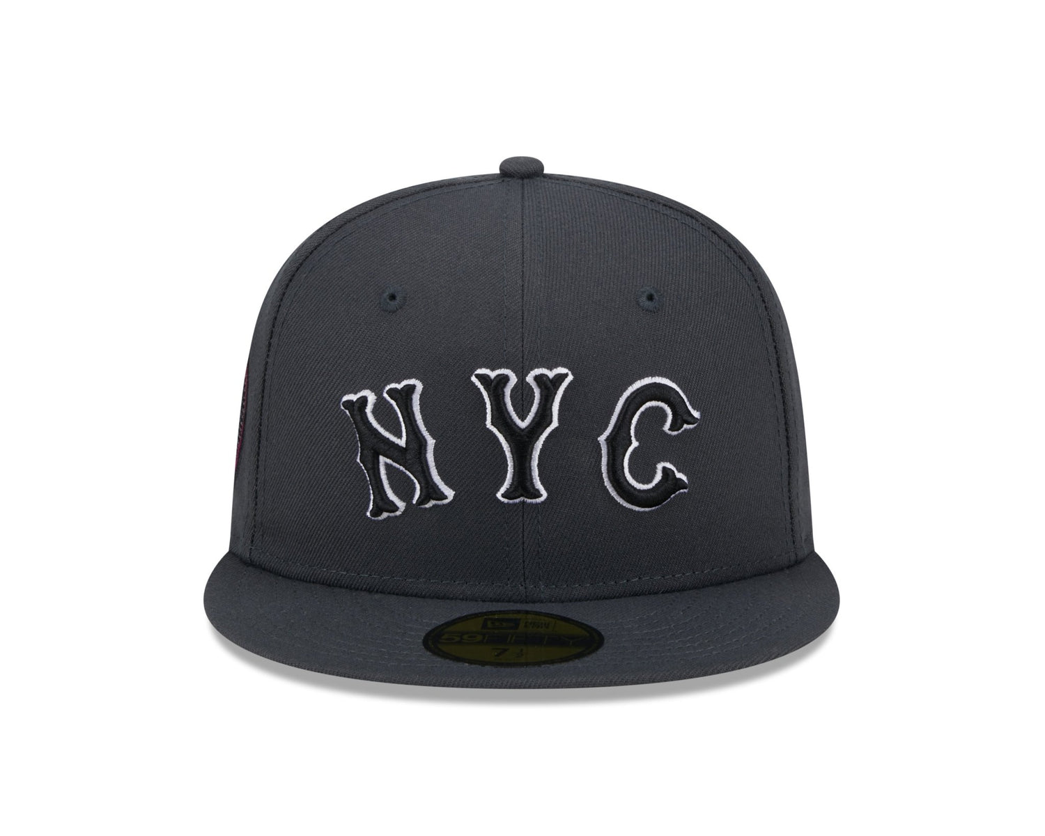 New York Mets Charcoal Pink NYC Patch 59FIFTY Fitted - New Era -