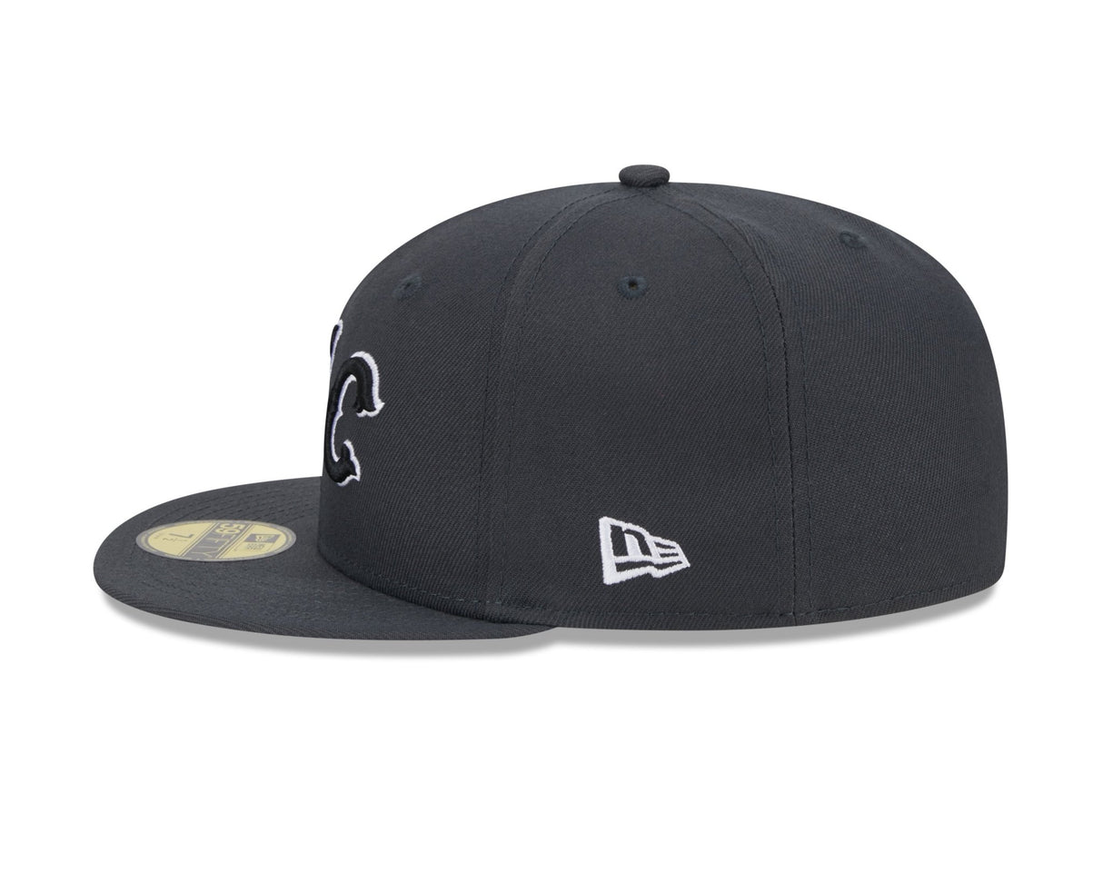 New York Mets Charcoal Pink NYC Patch 59FIFTY Fitted - New Era -