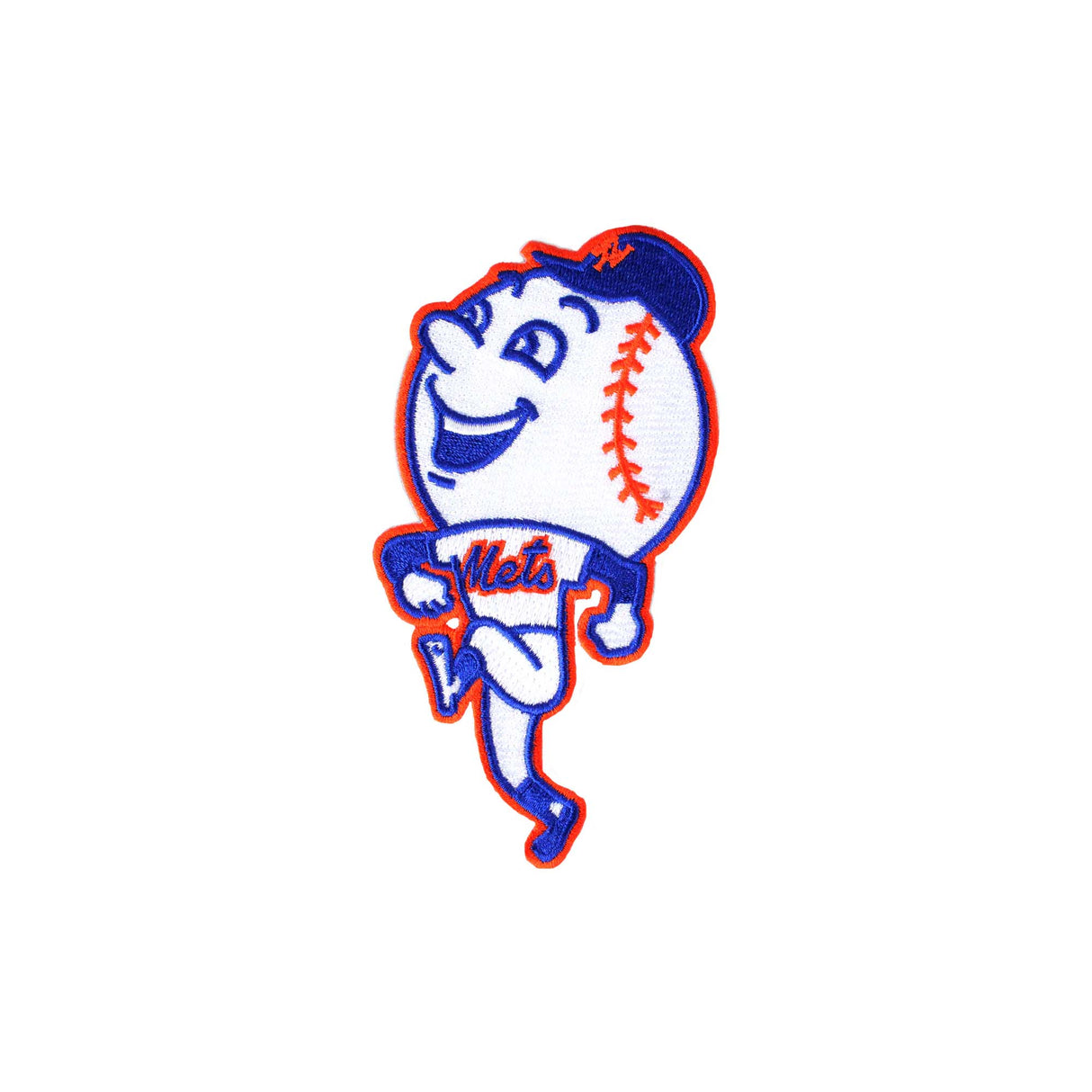 New York Mets Mr. Met Running Mascot Embroidered Patch - The Emblem Source -