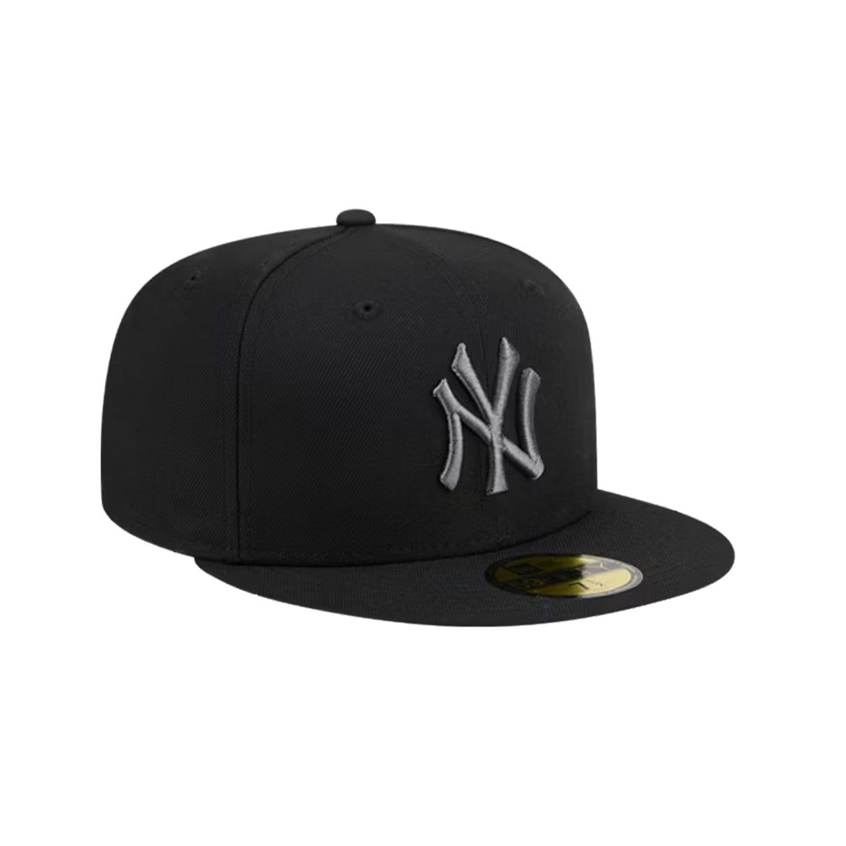 New York Yankees Basic Black & Graphite Logo 59FIFTY Fitted Hat - New Era - 23863543001