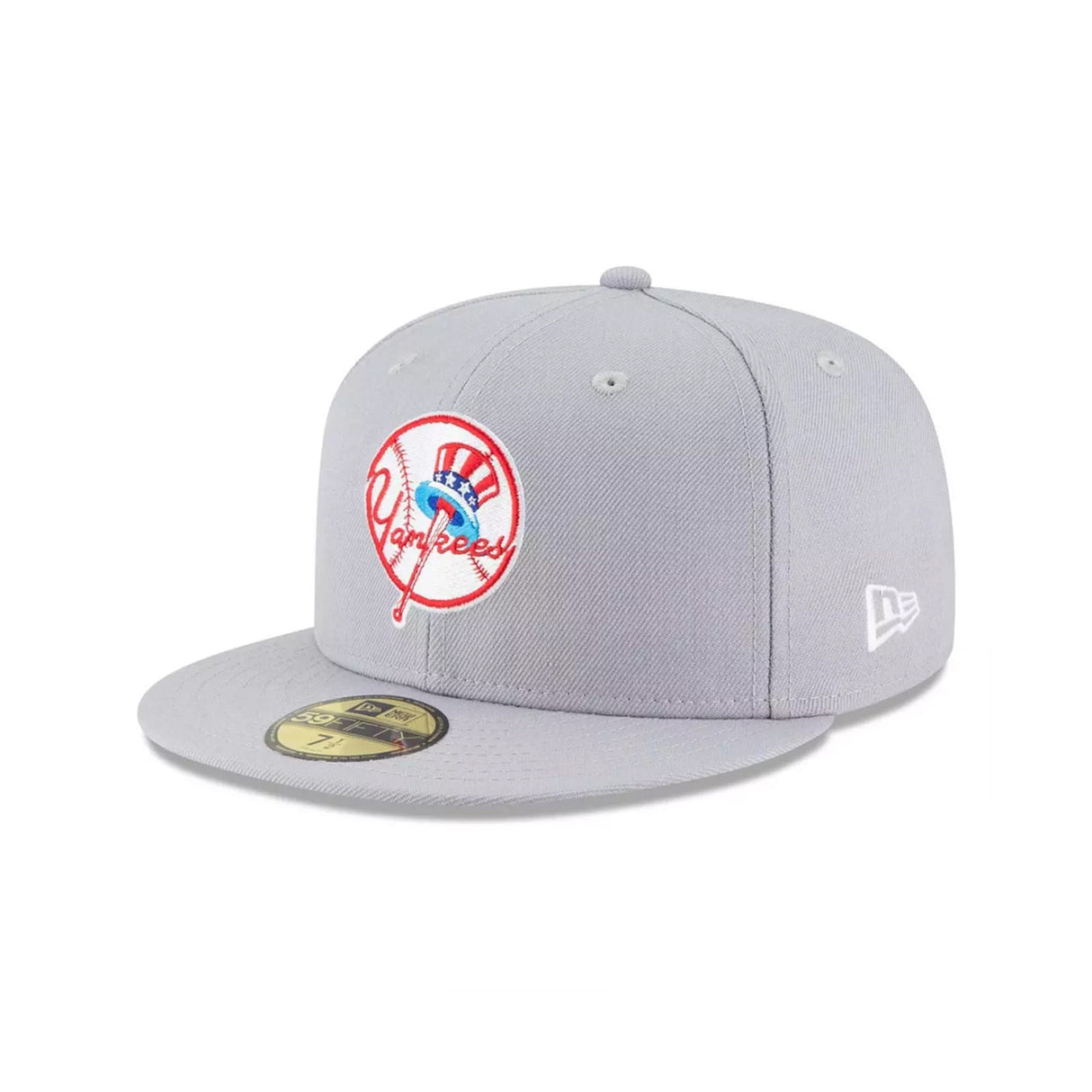 New York Yankees Cooperstown Vintage Logo Gray 59FIFTY Fitted Hat - New Era - 23020143012