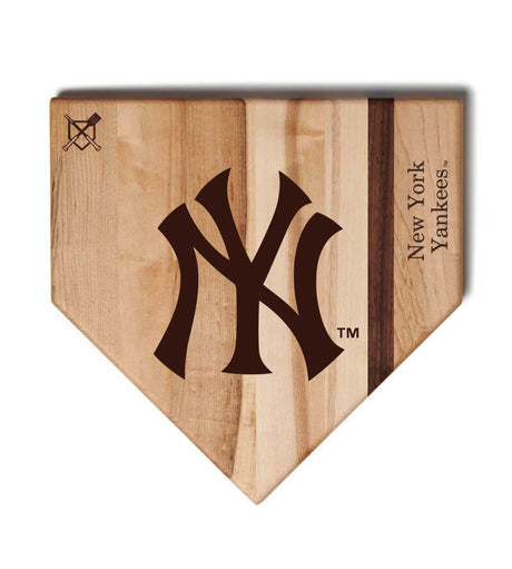 New York Yankees Home Plate Cutting Boards | Multiple Sizes | Multiple Designs - Baseball BBQ -