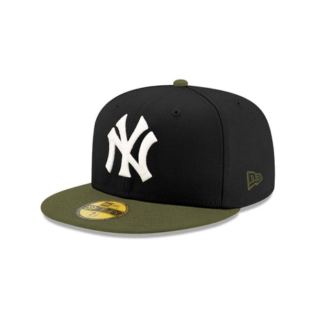 New York Yankees Inverse "Field Issue" Black & Olive 59FIFTY Fitted Hat - New Era -