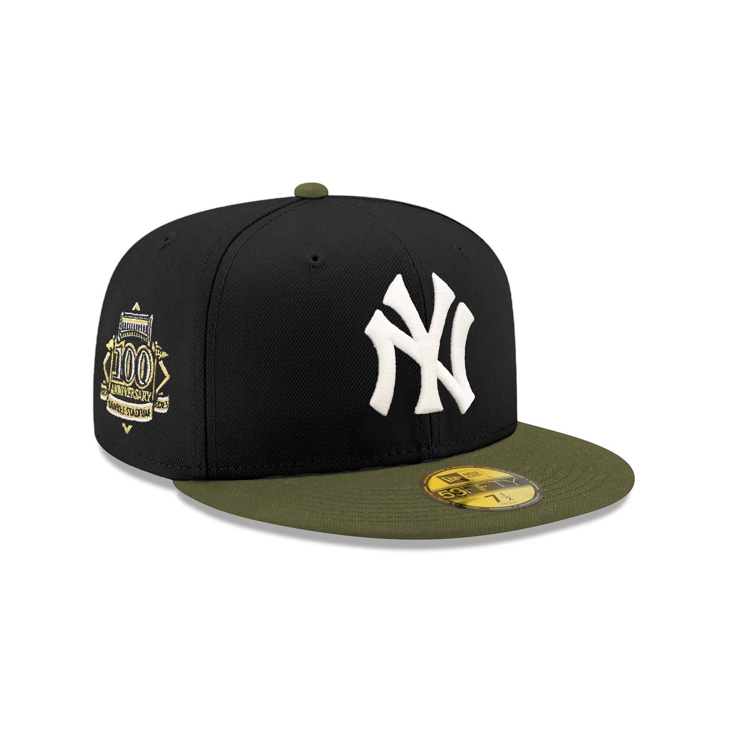 New York Yankees Inverse "Field Issue" Black & Olive 59FIFTY Fitted Hat - New Era -