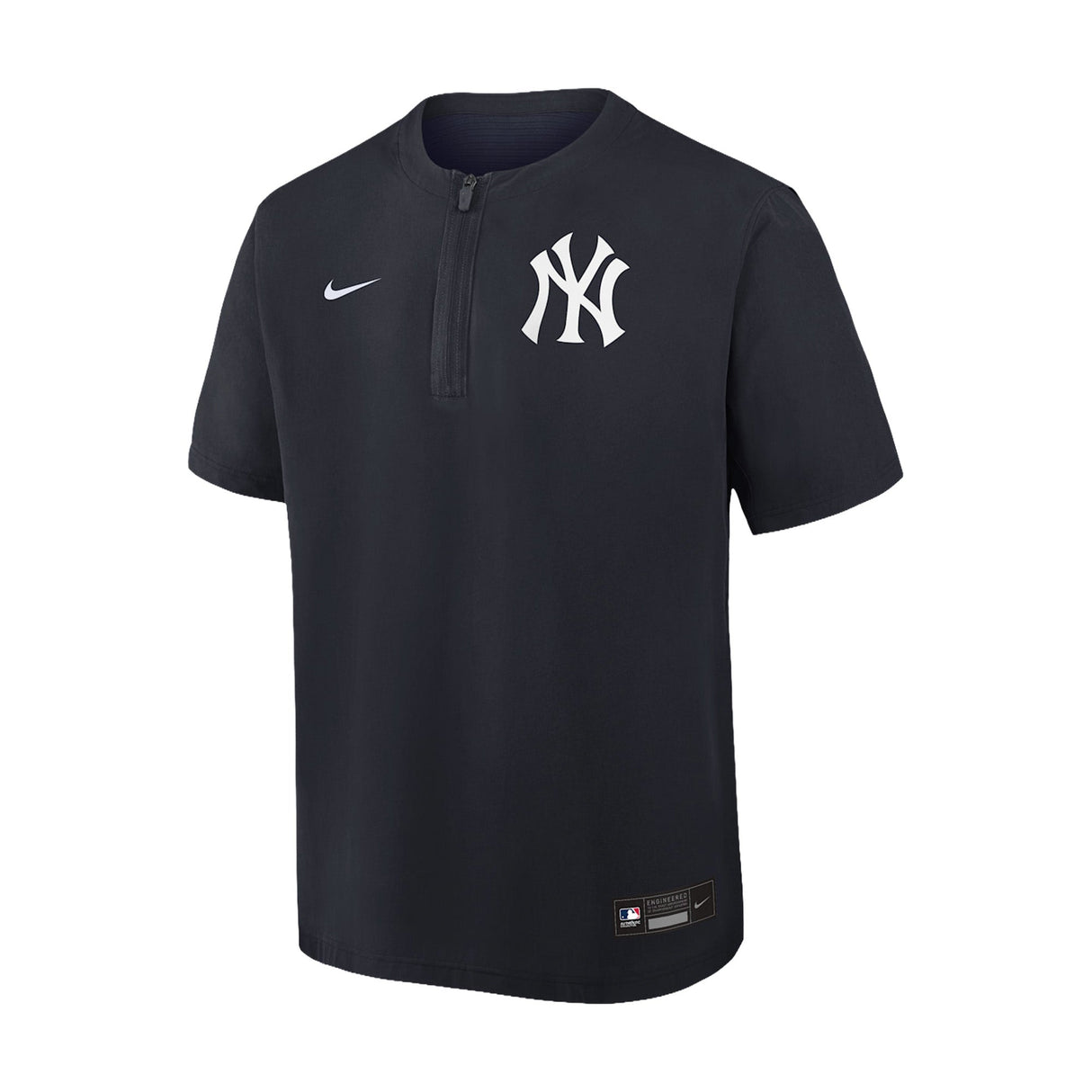 New York Yankees Navy Quarter-Zip Short Sleeve Windshirt - Nike - 23410543001