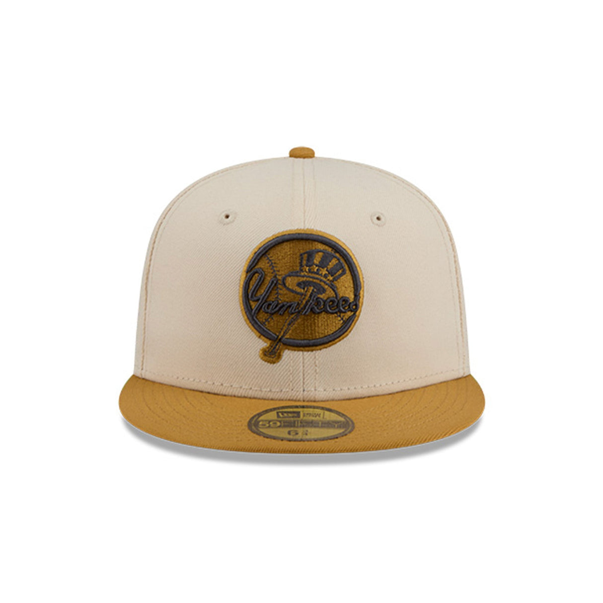New York Yankees Two - Tone Cream & Gold 59FIFTY Fitted Hat - New Era - 23011043013