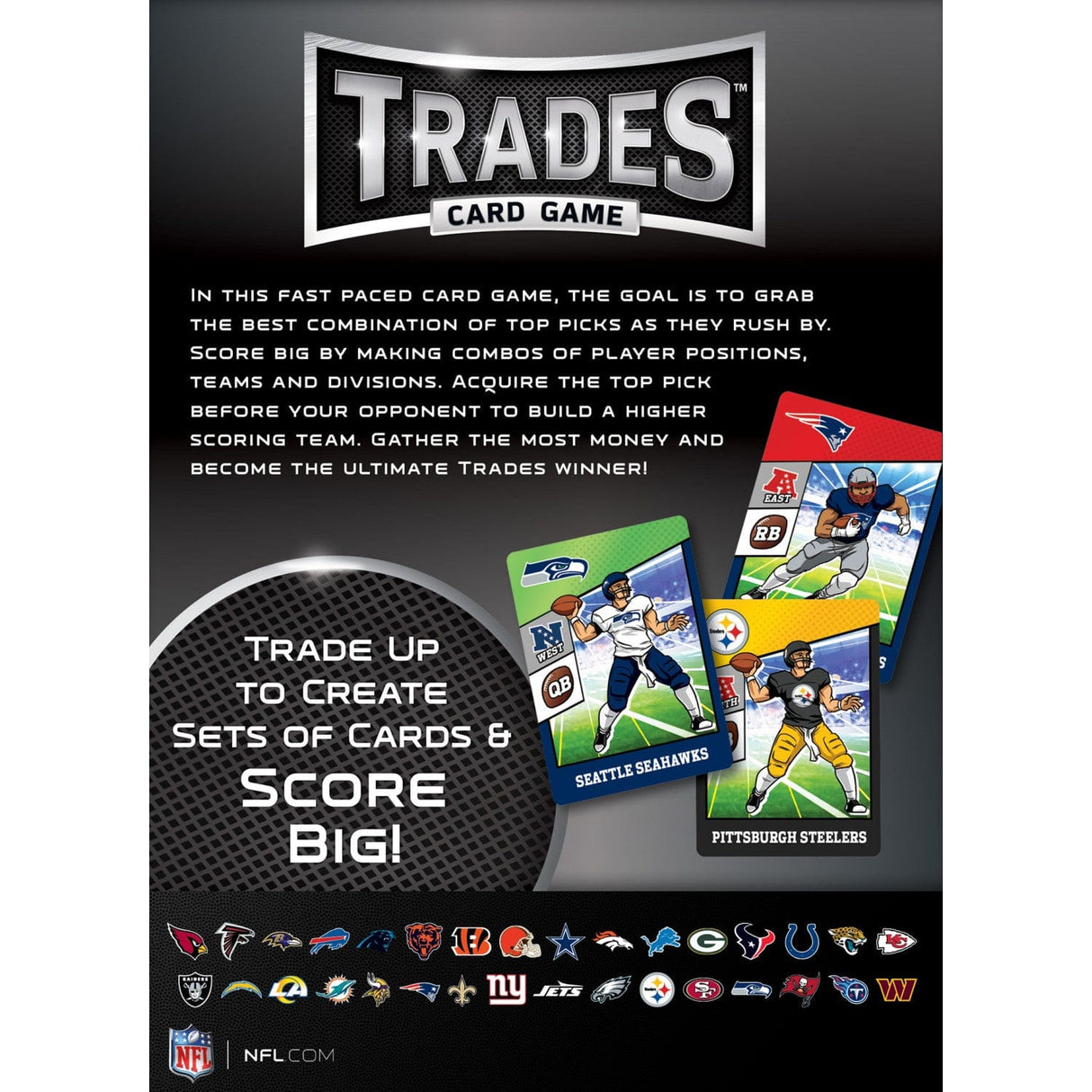 NFL Trades Card Game - MasterPieces Puzzle Company INC - 705988011894