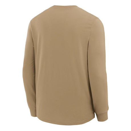 NikeĀ® Dri - Fit Green Bay Packers Parachute Beige Rewind Long Sleeve Tee - Nike -