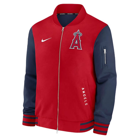 Nike Los Angeles Angels Dugout Jacket - Red & Navy - Nike -
