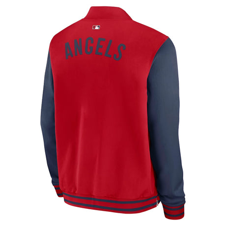 Nike Los Angeles Angels Dugout Jacket - Red & Navy - Nike -