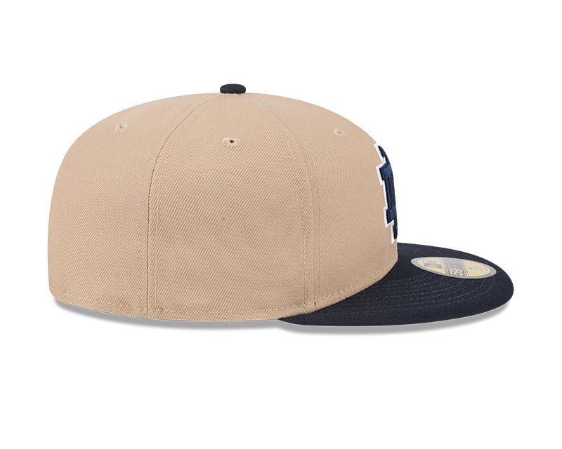 Notre Dame Fighting Irish Camel & Navy 59FIFTY Fitted Hat - New Era -