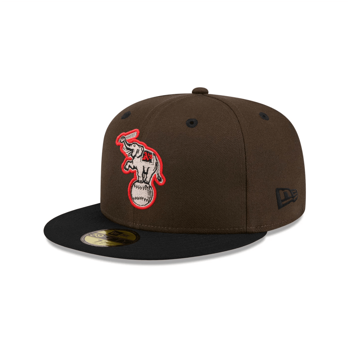 Oakland Athletics 40th Anniversary Brown & Black 59FIFTY Fitted Hat - New Era - 23861340101