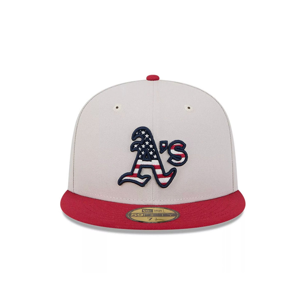 Oakland Athletics Cream/Red Independence Day 59FIFTY Fitted Hat - New Era -