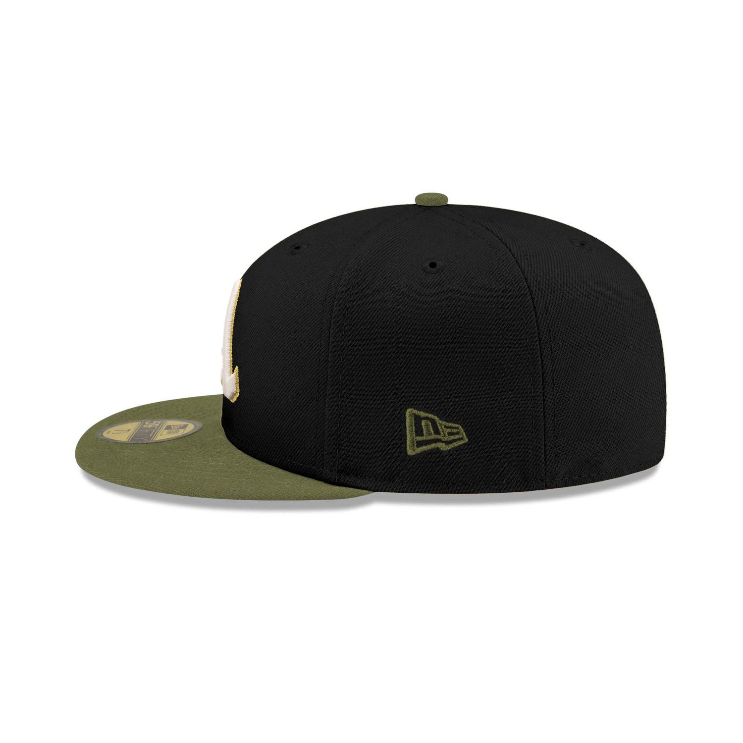 Oakland Athletics Inverse "Field Issue" Black & Olive 59FIFTY Fitted Hat - New Era -