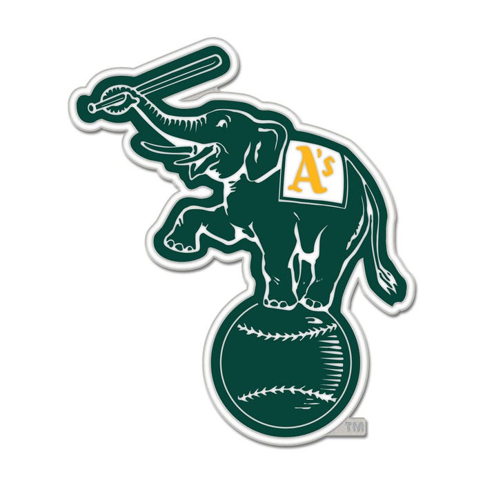 Oakland Athletics Stomper Mascot Collector Enamel Pin - Wincraft - 32360140151