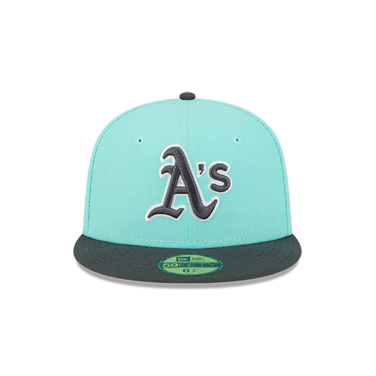 Oakland Athletics Two - Tone Turquoise & Charcoal 59FIFTY Fitted Hat - New Era - 23010740101