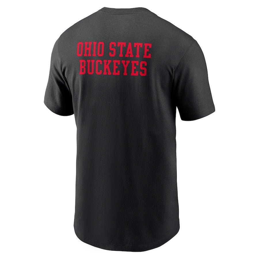 Ohio State Buckeyes Black Nike 2 - Hit Stacked T-Shirt - Nike -