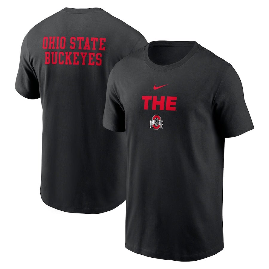 Ohio State Buckeyes Black Nike 2 - Hit Stacked T-Shirt - Nike -