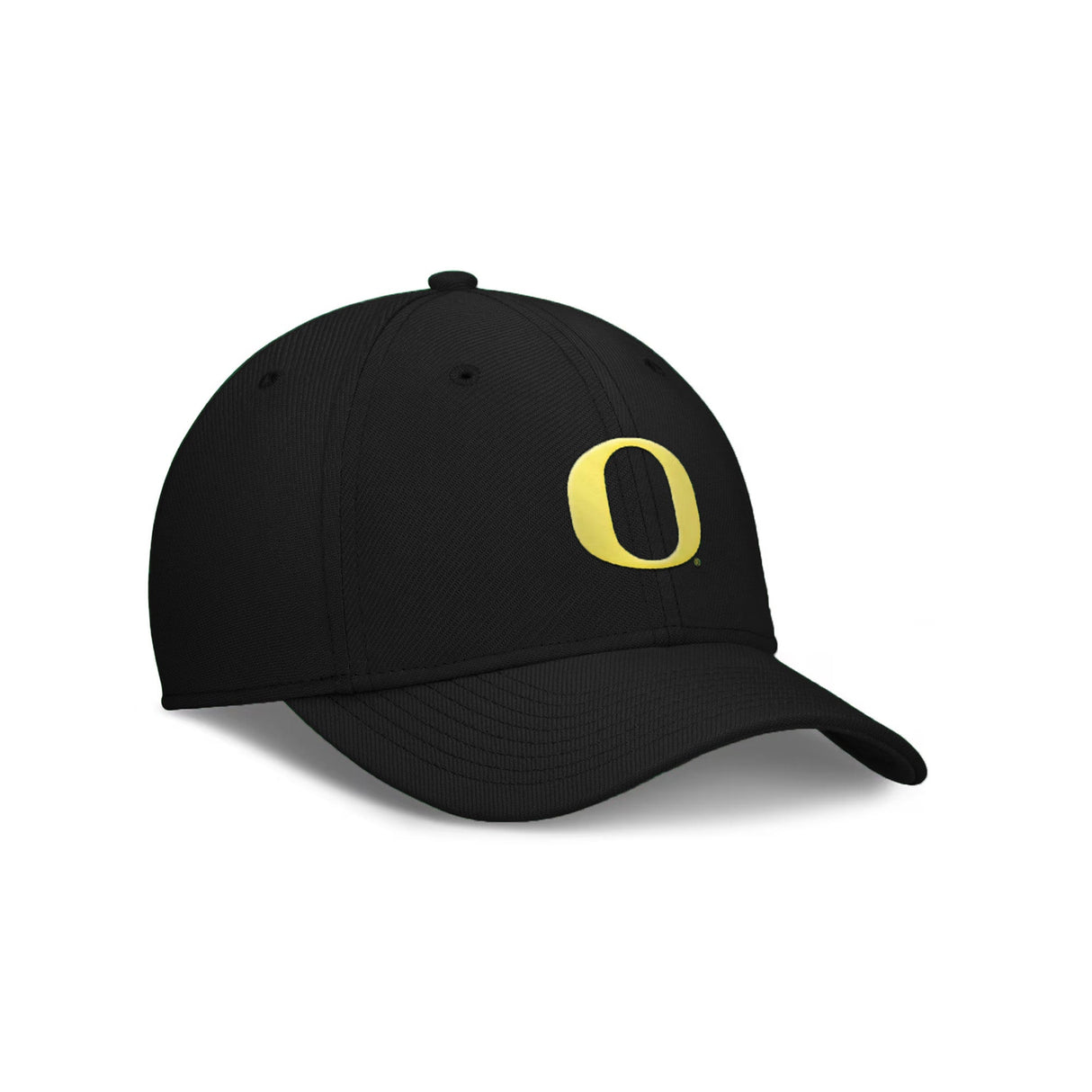 Oregon Ducks Black Swoosh Flex Fitted Hat - Nike - 2305304651
