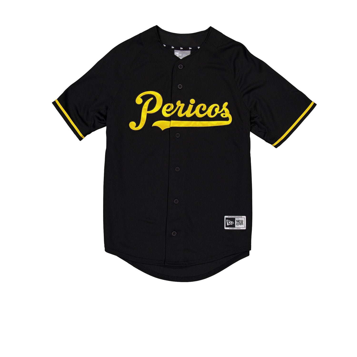 Pericos de Puebla Black & Yellow New Era Button - Up Jersey - New Era -