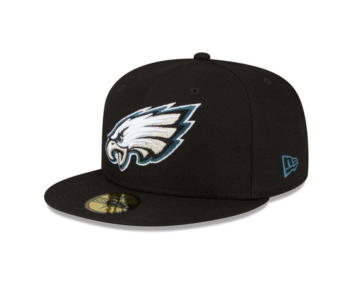 Philadelphia Eagles Authentic Collection Black & White 59FIFTY Fitted - New Era -