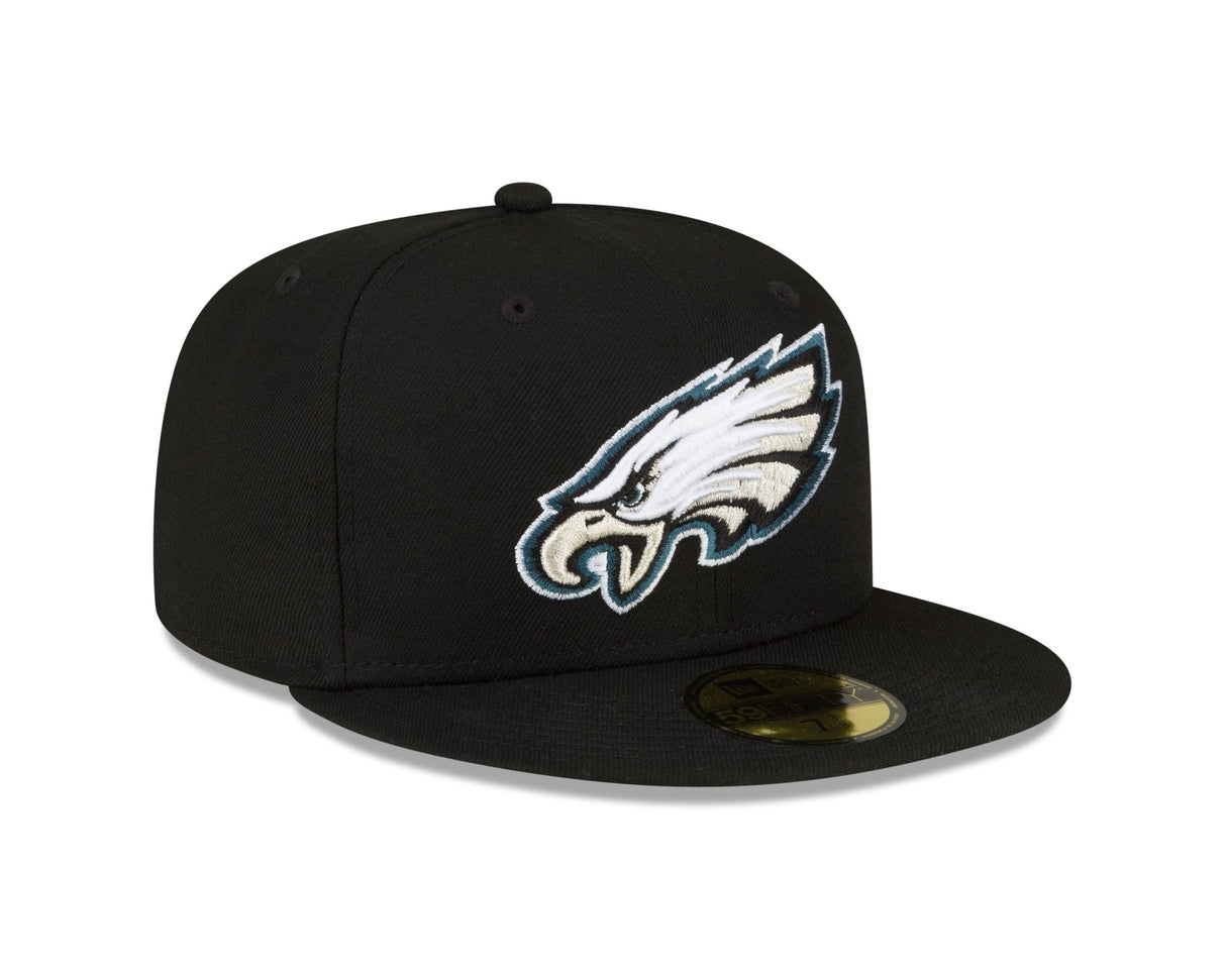 Philadelphia Eagles Authentic Collection Black & White 59FIFTY Fitted - New Era -
