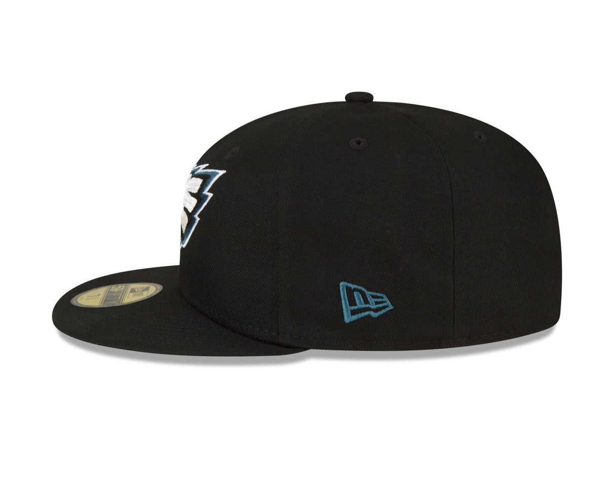 Philadelphia Eagles Authentic Collection Black & White 59FIFTY Fitted - New Era -