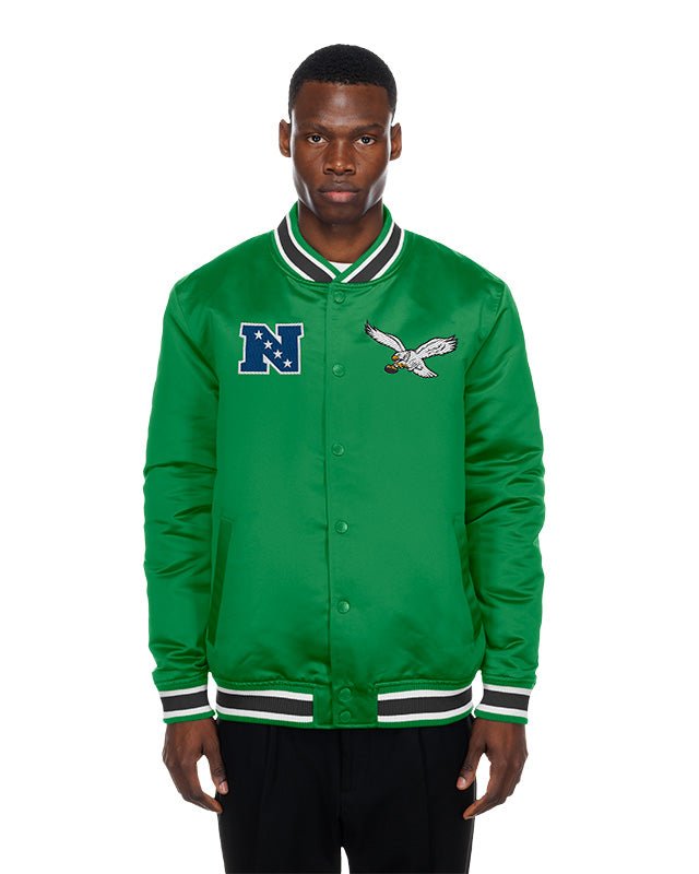 Philadelphia Eagles Green Satin Classics Jacket - New Era -