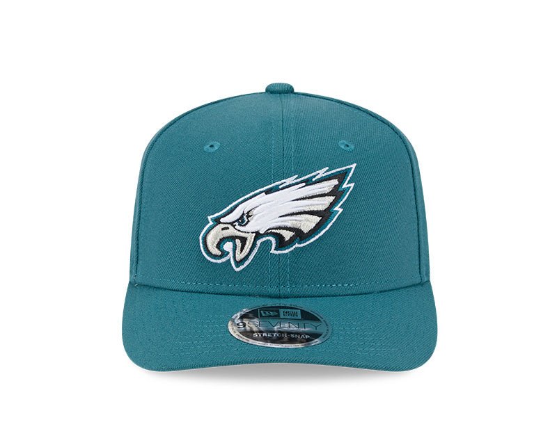Philadelphia Eagles Logo Green 9SEVENTY Stretch - Snap Hat - New Era - 239519114