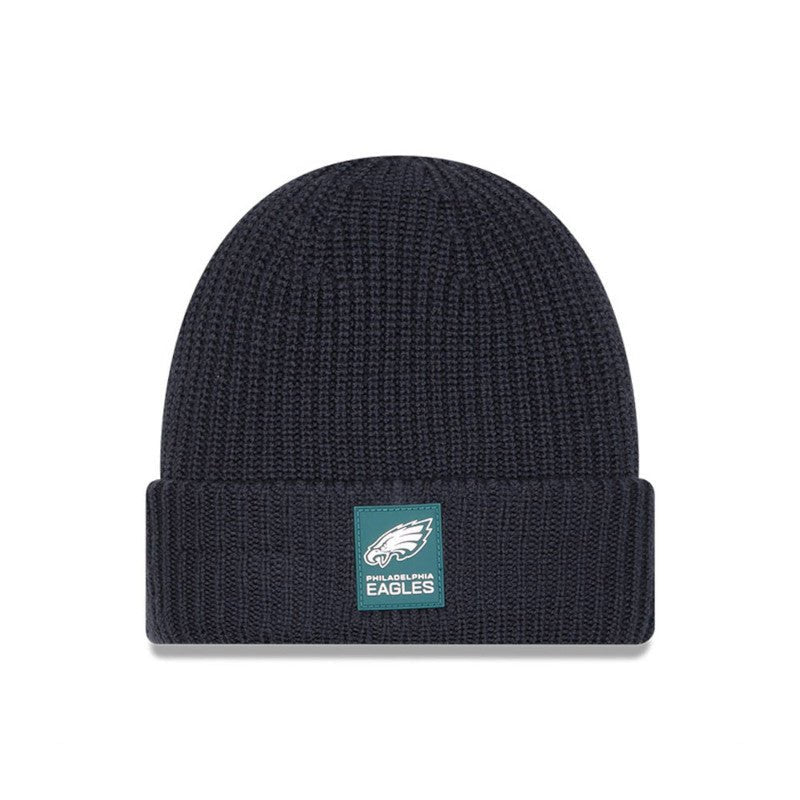 Philadelphia Eagles Navy Cuffed Knit Beanie - New Era -