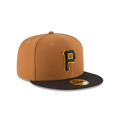Pittsburgh Pirates Toasted Peanut/Black New Era 59FIFTY Fitted Hat - New Era -