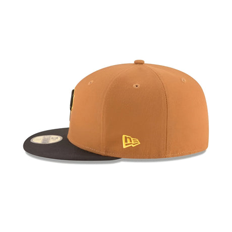 Pittsburgh Pirates Toasted Peanut/Black New Era 59FIFTY Fitted Hat - New Era -