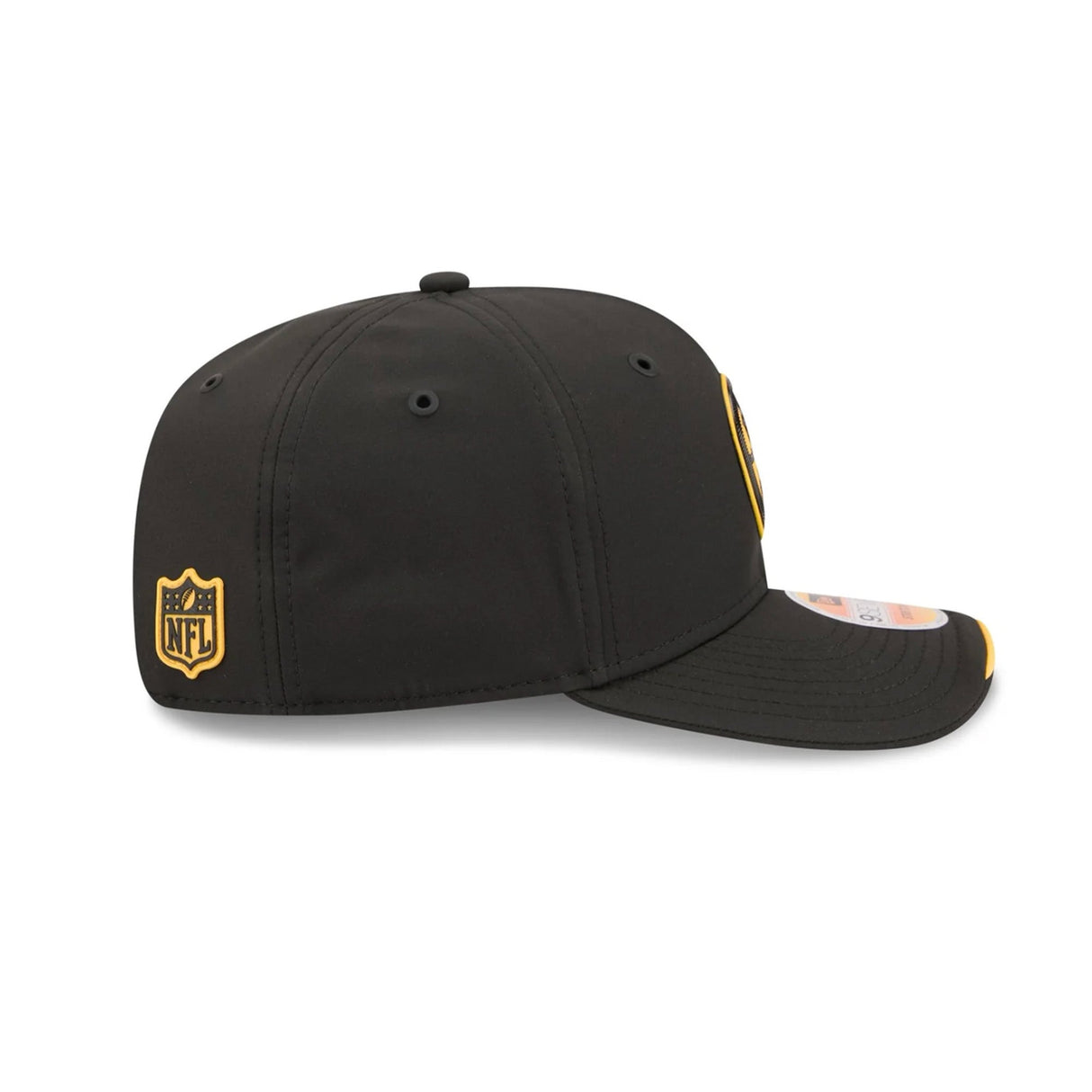 Pittsburgh Steelers 2026 NFL Sideline Collection Black 9SEVENTY Stretch-Snap Hat - New Era - 23850512901