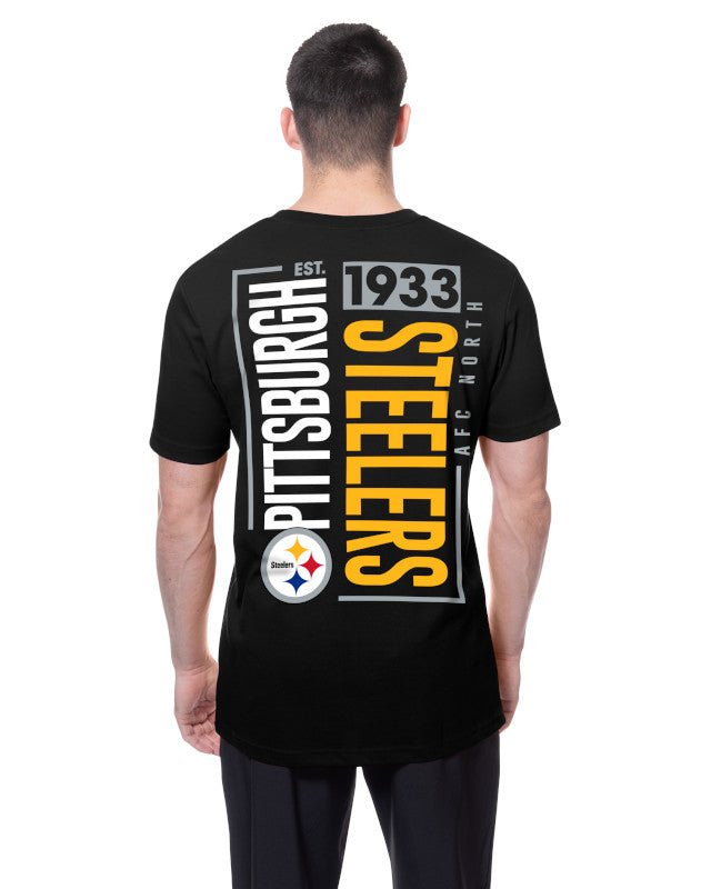 Pittsburgh Steelers Black New Era 2 - Hit Boxy T-Shirt - New Era -