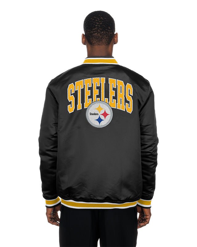 Pittsburgh Steelers Black Satin Classics Jacket - New Era -