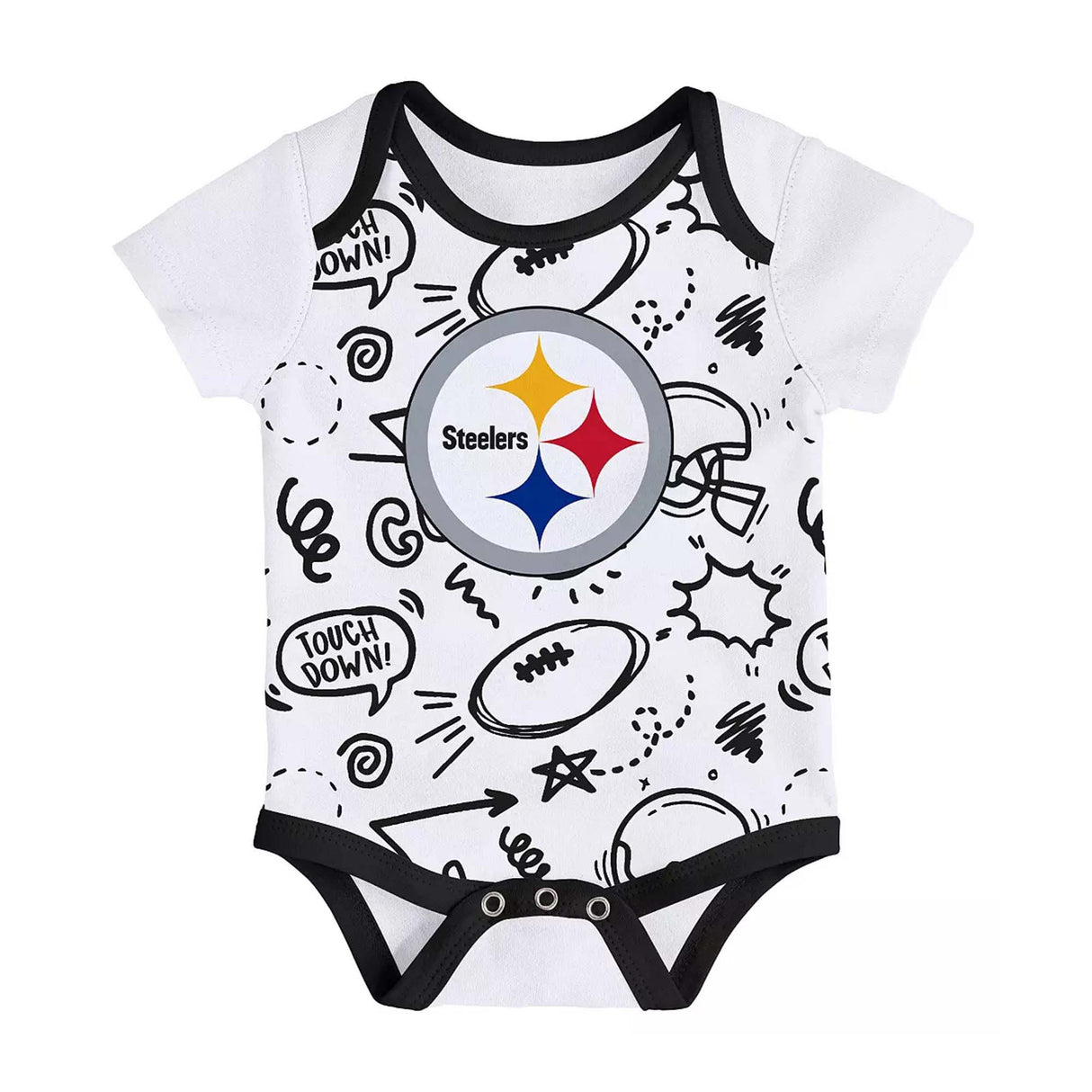 Pittsburgh Steelers Infant All Day Play 3 - Piece Bodysuit Set - NFL - 24330112901