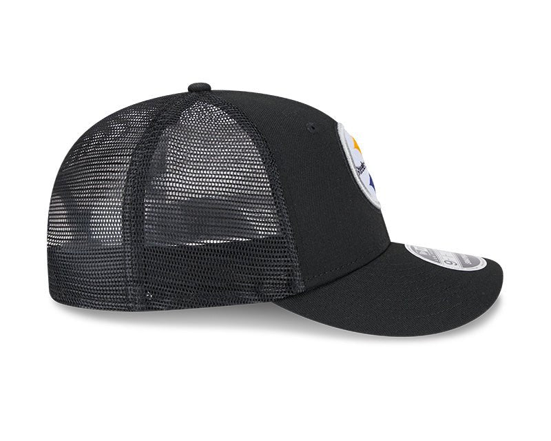 Pittsburgh Steelers Logo Black 9FIFTY Snapback Trucker Hat - New Era - 23850212901