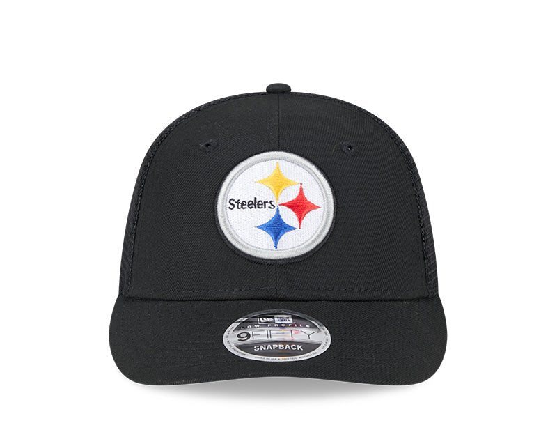 Pittsburgh Steelers Logo Black 9FIFTY Snapback Trucker Hat - New Era - 23850212901