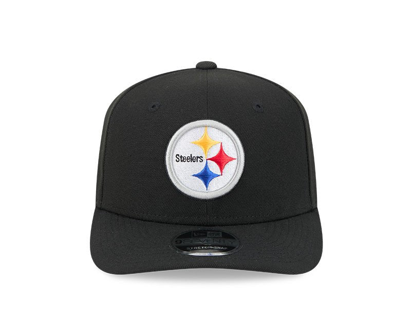 Pittsburgh Steelers Logo Black 9SEVENTY Stretch - Snap Hat - New Era - 239519129