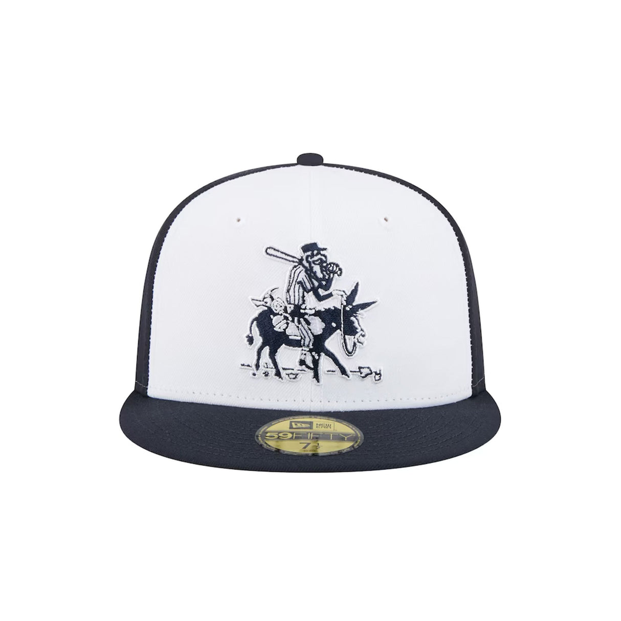 Reno Aces Black/White Donkey Rider Theme Night Fitted Hat - New Era -