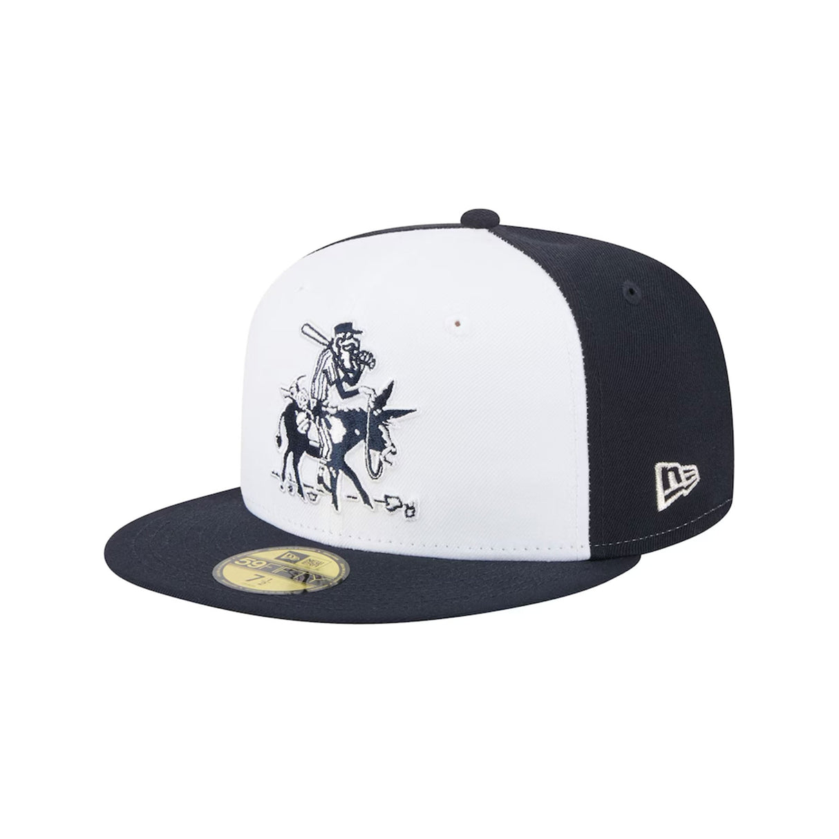Reno Aces Black/White Donkey Rider Theme Night Fitted Hat - New Era -