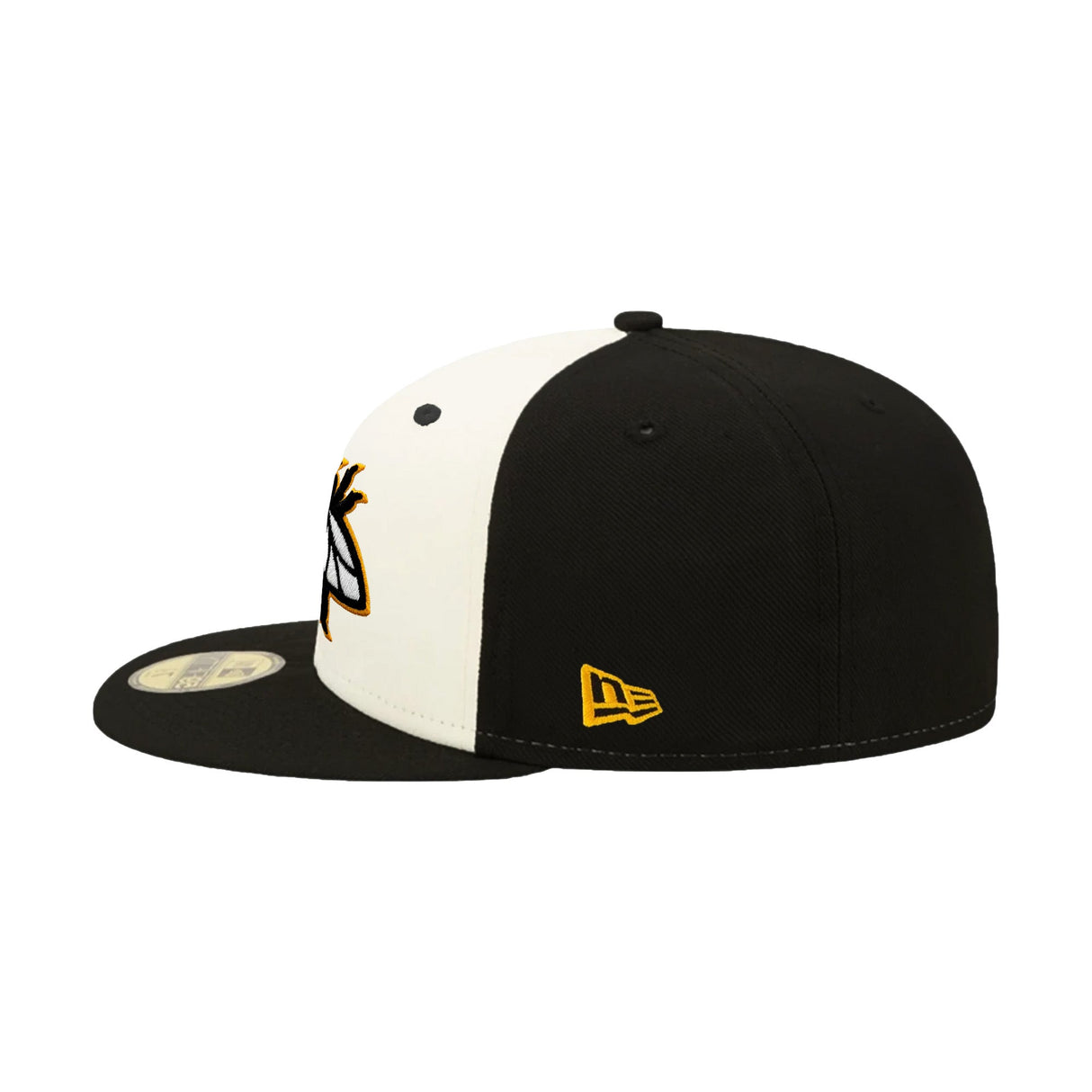 Salt Lake Bees Alternate Logo Cream & Black Two - Tone 59FIFTY Fitted Hat - New Era - 232605402156