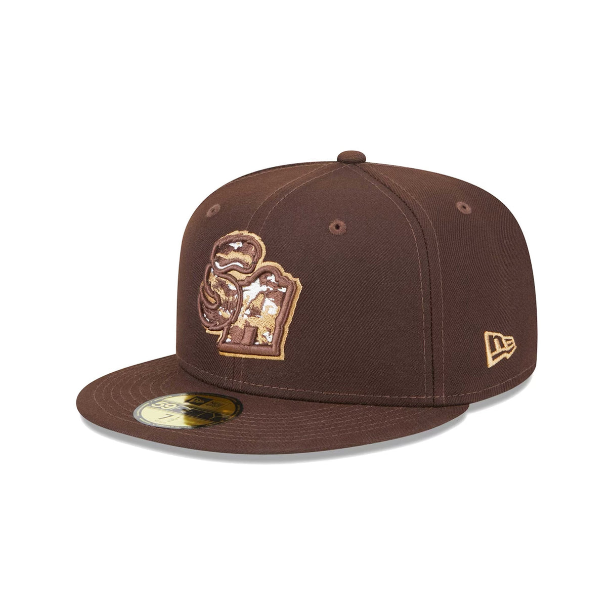 San Antonio Missions Theme Nights Military Appreciation Brown 59FIFTY Fitted Hat - New Era - 2346419401