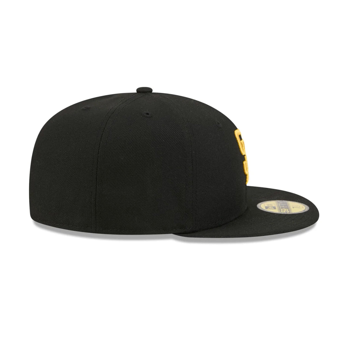 San Diego Padres Basic Black & Gold Logo 59FIFTY Fitted Hat - New Era - 23863641901