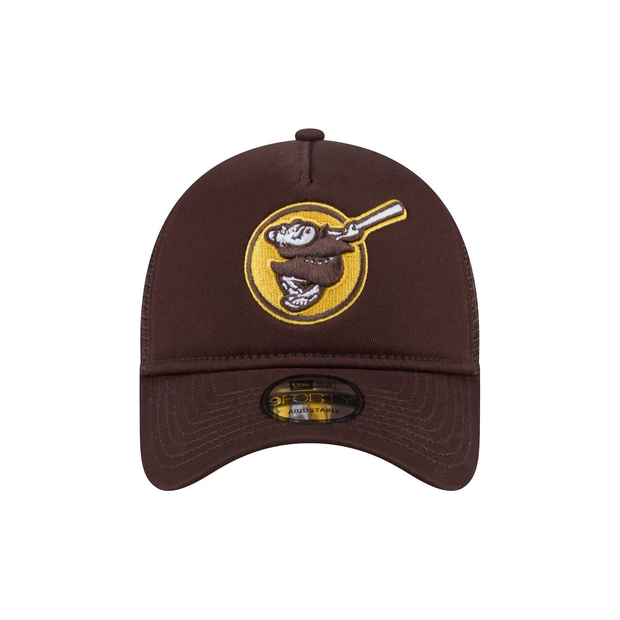 San Diego Padres Batting Friar Brown 9FORTY A-Frame Snapback Trucker Hat - New Era - 23013241903